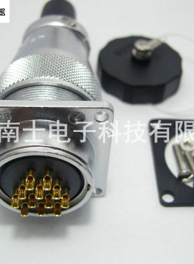 WEIPU 威浦 WS28 12芯 航空插头 法兰插座 28mm WS28K12Z J12TQ