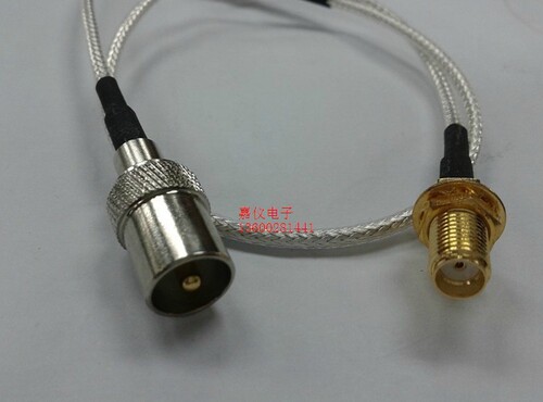 TV公转SMA母射频RF同轴信号线RG316镀银连接线SMA/TV-KJ线0.5米