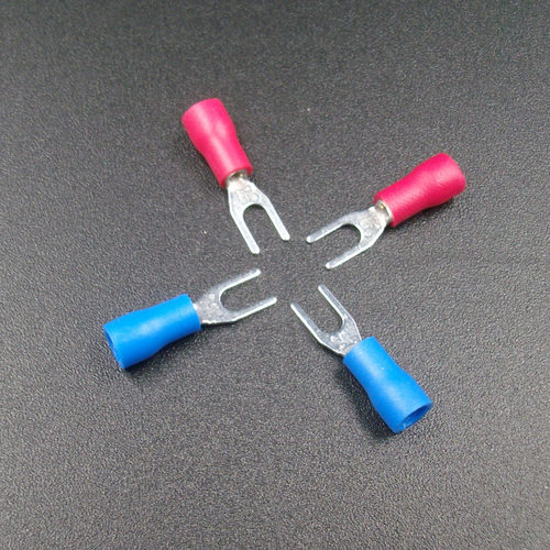 SV1.25-6叉形预绝缘接线端子 冷压端子Y型接线端子1000只 黄铜