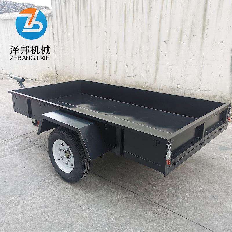 多用途拖车 平板厢式拖车 牵引式拖挂拉货车小型农业机械拖车运输