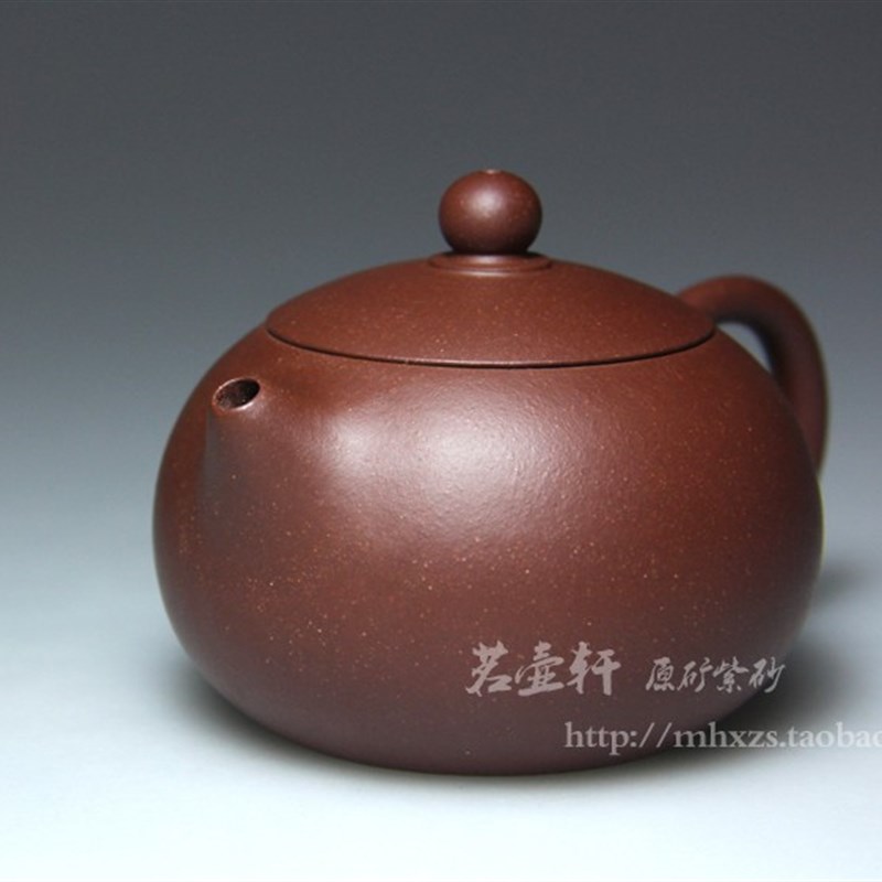 宜兴纯手工紫砂壶黑金砂紫泥功夫茶具 130CC小西施泡茶壶