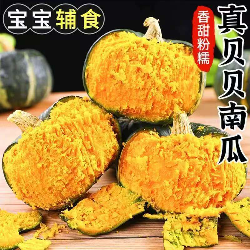 【精选】正宗贝贝南瓜板栗南瓜应季新鲜蔬菜婴儿辅食甜糯南瓜批发