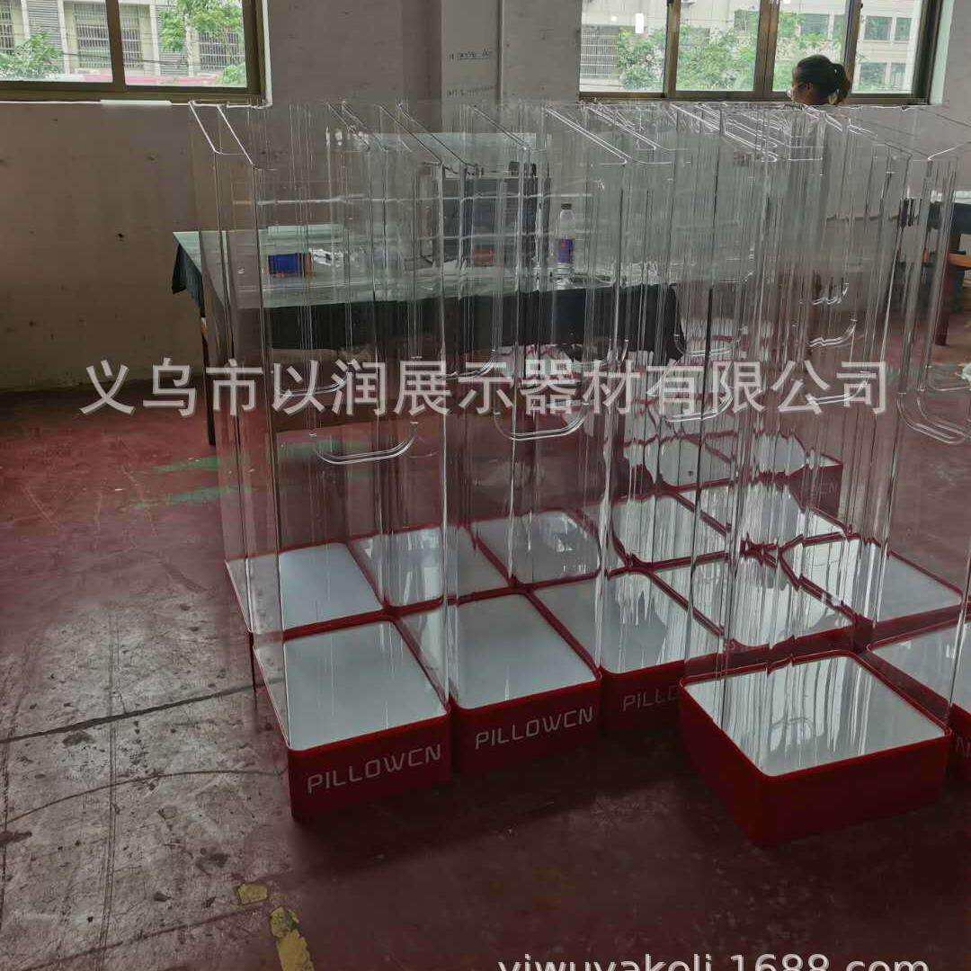 亚克力透明展示架 防尘防灰U型汽车座垫陈列架轿车座套展示柜