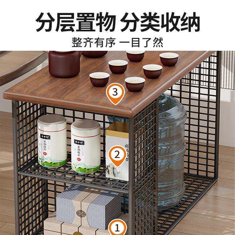 茶台置物架茶室茶几架小户型泡茶桌阳台喝茶小桌子茶具茶壶摆放架