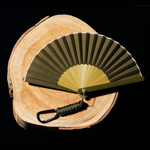 现货日本 西川庄六商店 扇子 登山扣扇 纯色日式简约绅士手工扇