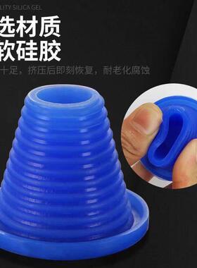 自来水管堵塞头封口50/75/110PVC下水管堵头盖帽硅胶密封圈遮挡堵