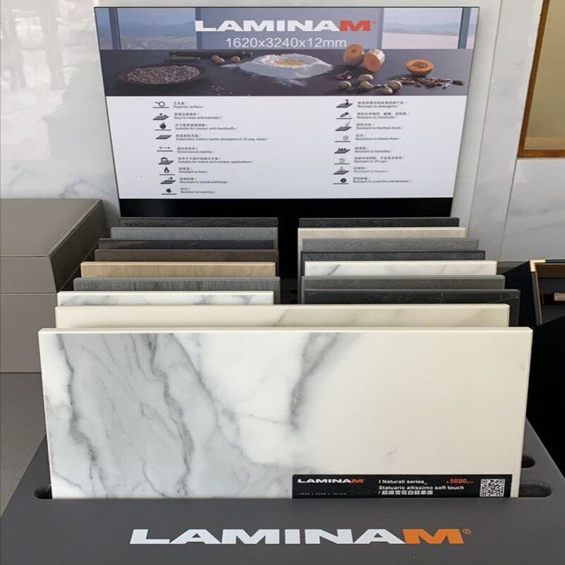 LAMINAM意大利进口岩板浴室橱柜餐桌洗手脸盆台面板材背景墙定制