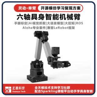 玄雅·六轴智能机械臂LeRobot/Aloha模彷学习/WidowX/具身智能