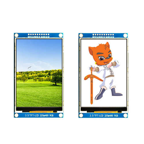 3.5寸带中文字库tft液晶模块MCU驱动spi串口lcd显示屏幕9488 7796