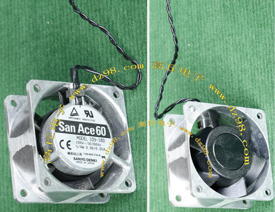 SANYO三洋San Ace60 109-180 100V 50/60Hz 5/4W 0.06/0.05A风扇