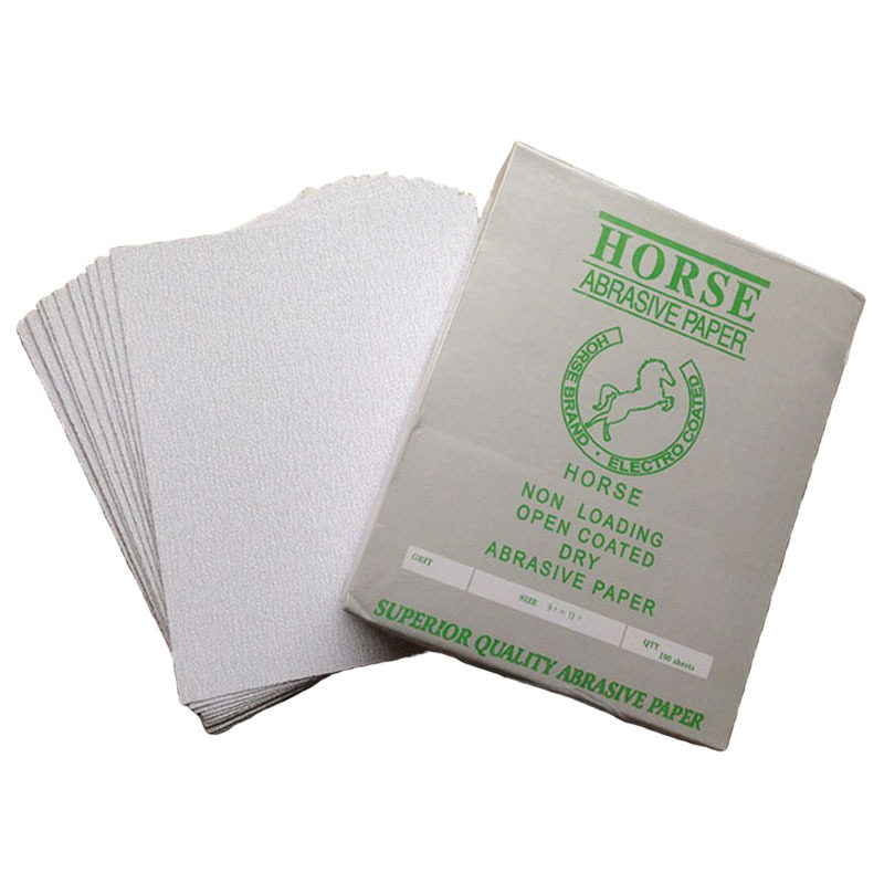 干砂纸木工干磨砂皮打墙抛光打磨涂层白沙纸乳胶家具油漆磨料白砂