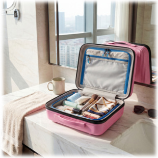 2025新款粉色化妆箱女大容量便携旅行手提箱化妆包