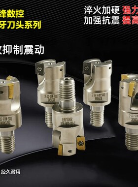 锁牙式螺纹内冷刀头钨钢抗震刀杆R0.8/1135刀片 21R0.8三维刀R390