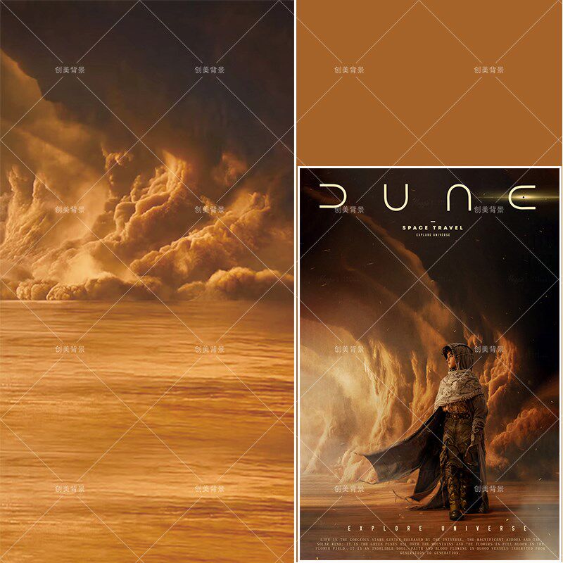 影楼废土风沙漠写真拍照背景男宝儿童写真摄影背景纸商拍沙漠背景