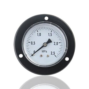 气压表空气压力表埋入式压力表轴向带前边压力表Y60ZT 2.5MPA 1/4