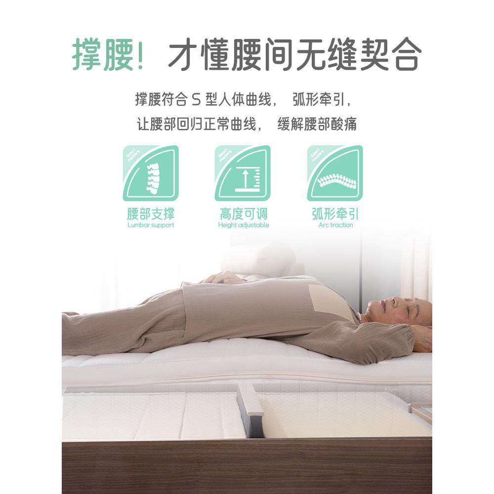 世岛老腰托人电动床家电用床多功能智N930能动实木扶手