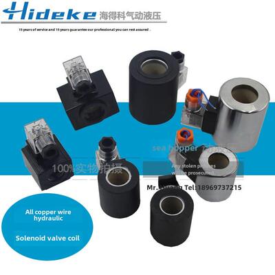 液压电磁铁换向阀线圈DSG-02/3 4WE6/10 MFZ/MFB12-37YC内孔20/23