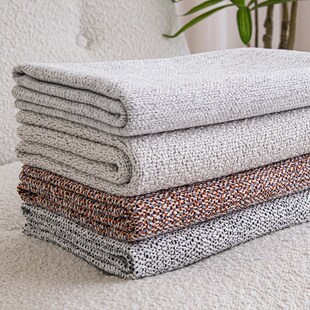 34高档加厚粗棉麻布料面料订做沙发垫套罩拉链全包订制拆洗靠背套