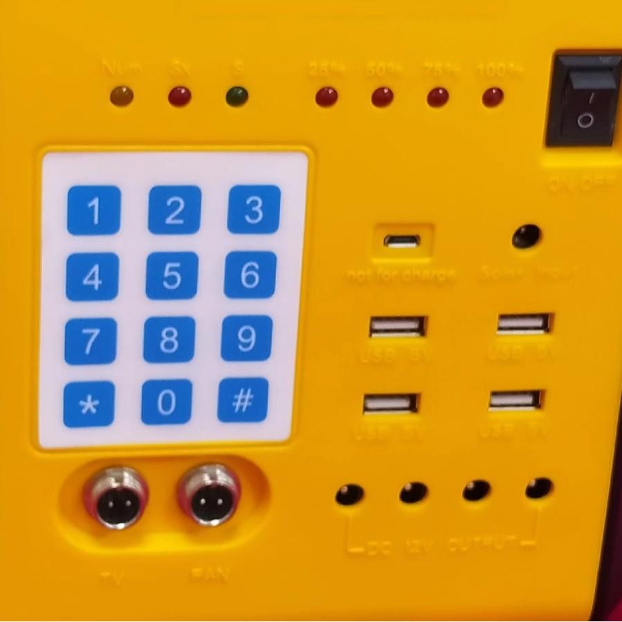20W太阳能照明充电小系统LG7AhSolarlightingsystempaygo新能源