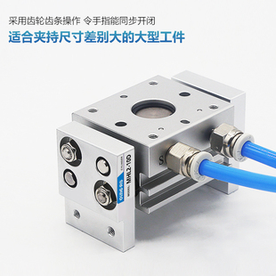 SMC阔型平行夹爪小型气动手指气缸mhl2-10d/16D*20D/25D/32D/40D1