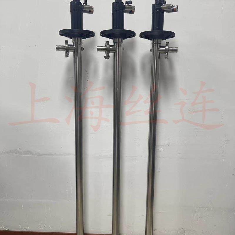 HD-A1+SS316L-1500丝连气动抽液泵不锈钢防爆油桶泵化工插桶泵