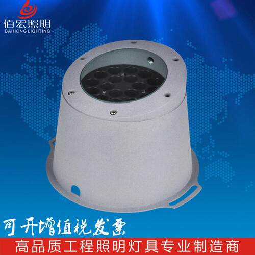 LED明装腰鼓灯户外防水地埋灯18W36W48W景区照树灯酒店建筑亮化灯