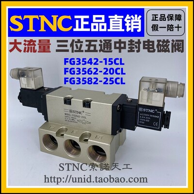 【STNC索诺天工】大电磁阀FG3542-15CL FG3562-20CL FG3582-25CL