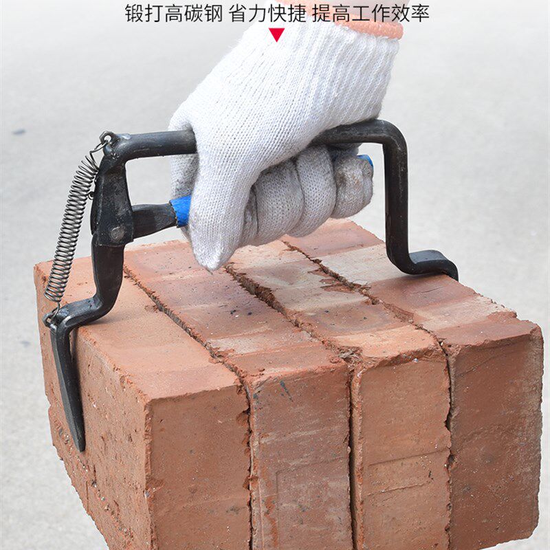 砖夹子加粗搬砖钳红砖头多功能大力可调卡子工地用装砖夹工具神器