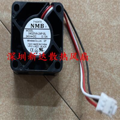 NMB原装04020VA-24P-BL 24V 0.13A 4020安川7系变频器驱动风扇4CM