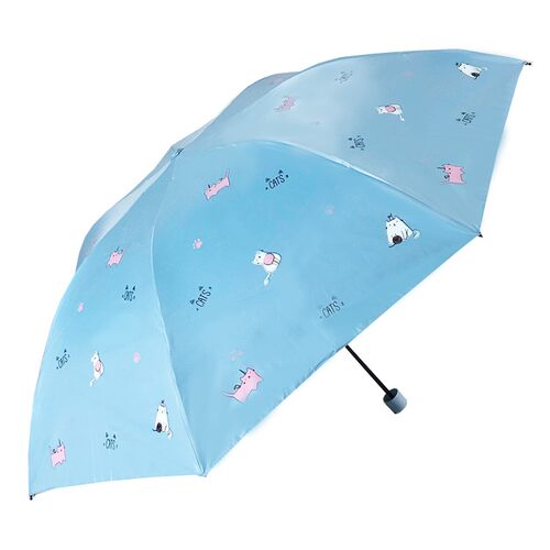 新款33015漫步田园天堂伞三折叠33740轻铅笔晴雨细迷你女