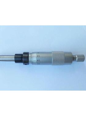 新款直进式非旋转型微分头测微头平头千分尺头0-25mm安装直径12mm