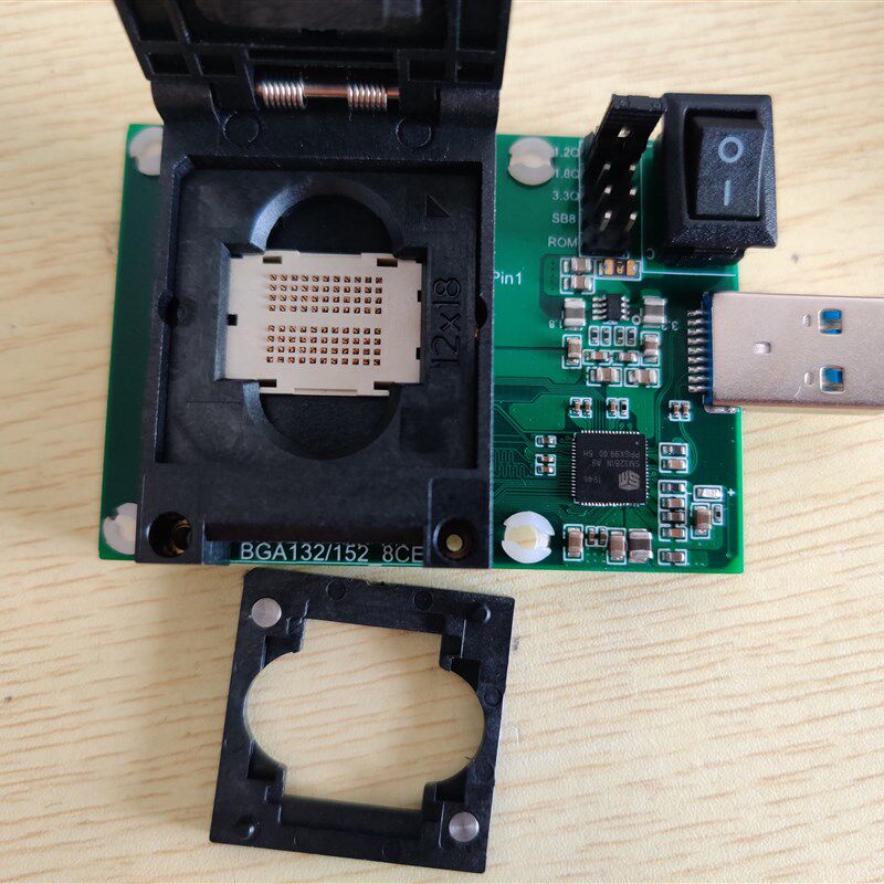 慧荣SM3281N AB/BB测试架Nand Flash 清空架 闪存 BGA132/152 8CE