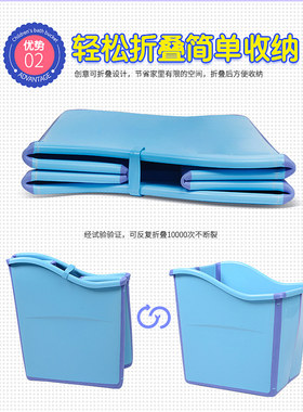 儿童洗澡桶宝宝可折叠泡澡桶小孩浴桶游泳坐躺家用大号婴儿洗澡盆