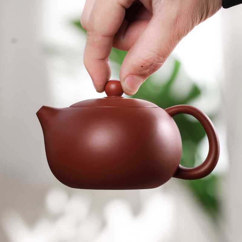 紫砂茶壶单壶宜兴纯手工大红袍泡茶壶家用球形滤孔功夫茶具西施壶