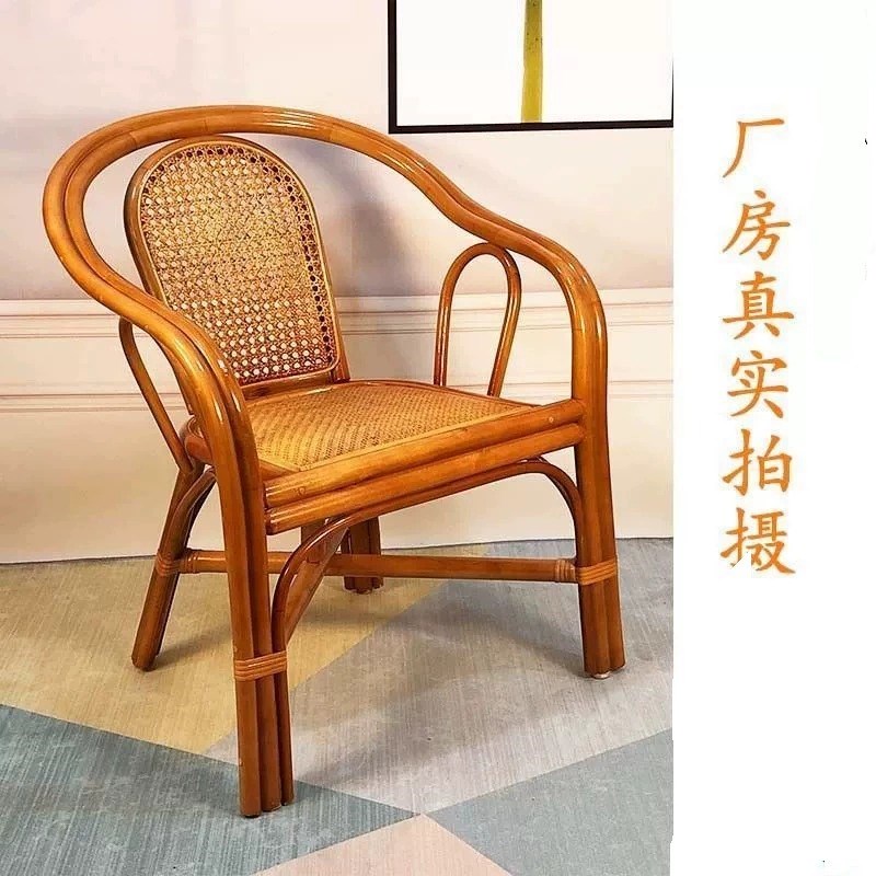 小藤椅子靠背椅藤椅子茶几时尚户外阳台休闲老人藤椅三件套