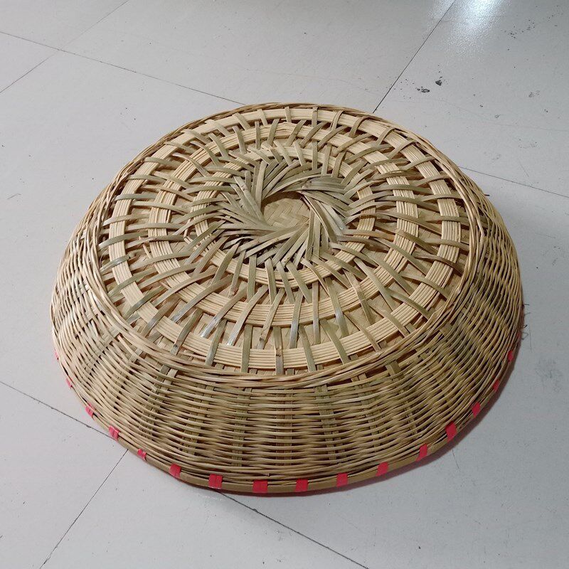 手工竹编竹匾 簸箕 环保竹篮 竹筛子 竹器 晾晒大竹匾 深款茶叶篮