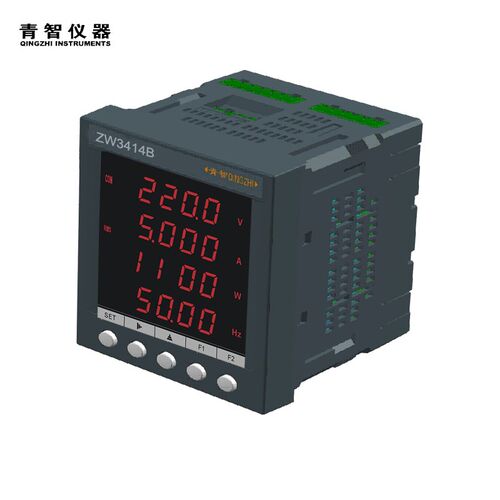 青智交直流单相综合电量表ZW3414D三相电压电流表ZW3430B电能累计