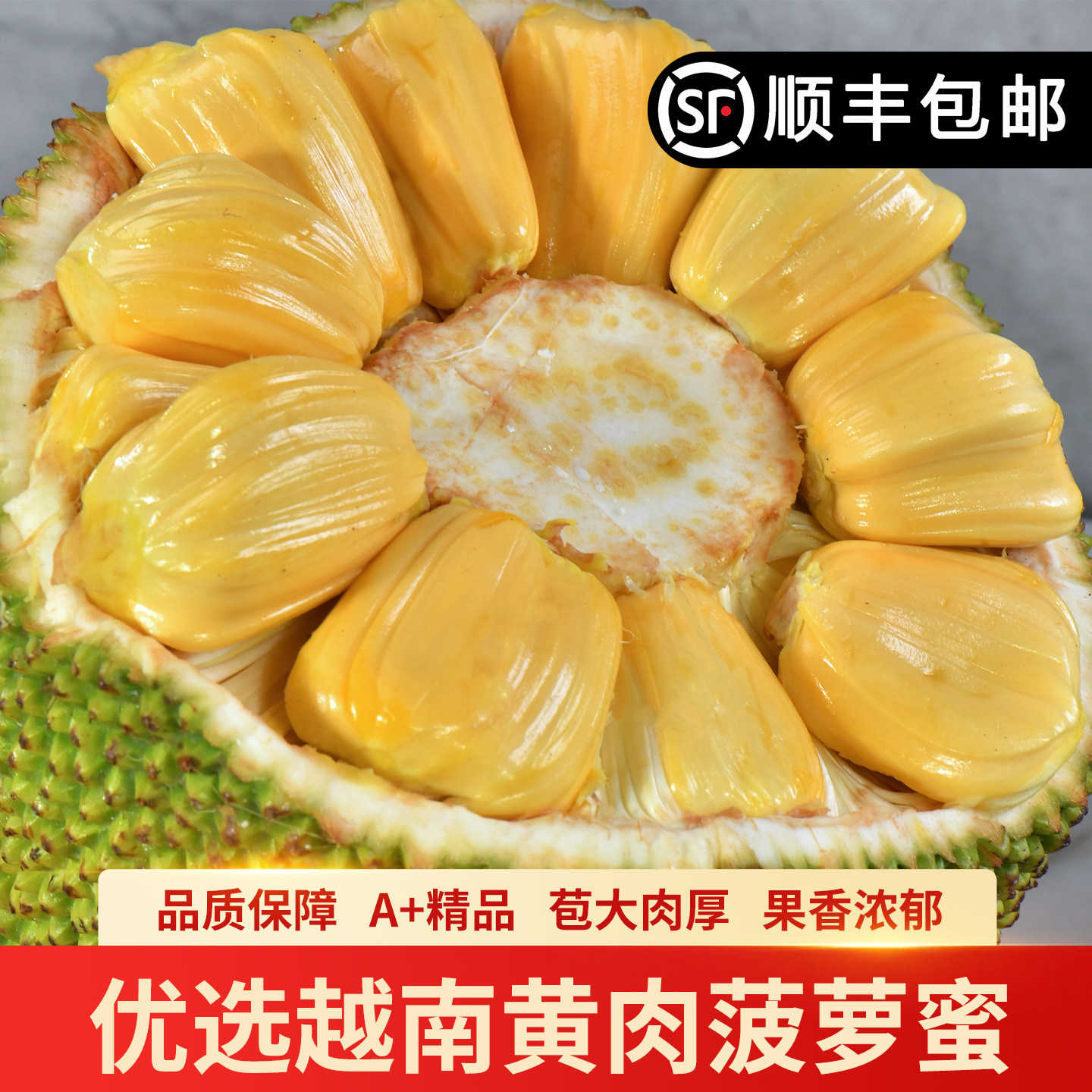 越南进口黄肉菠萝蜜包邮整果大果7斤起热带水果干苞新鲜果肉批发