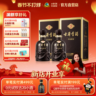 【官方直营】古井贡酒 年份原浆古5 50度500mL*2瓶浓香型白酒