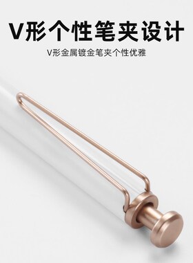 3500m超长书写 三口JY14金属圆珠笔按压式高档原子笔 防水1.0黑色