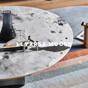 LLYARSS利亚斯/圆形茶几/意式极简/110厘米/岩板/MD