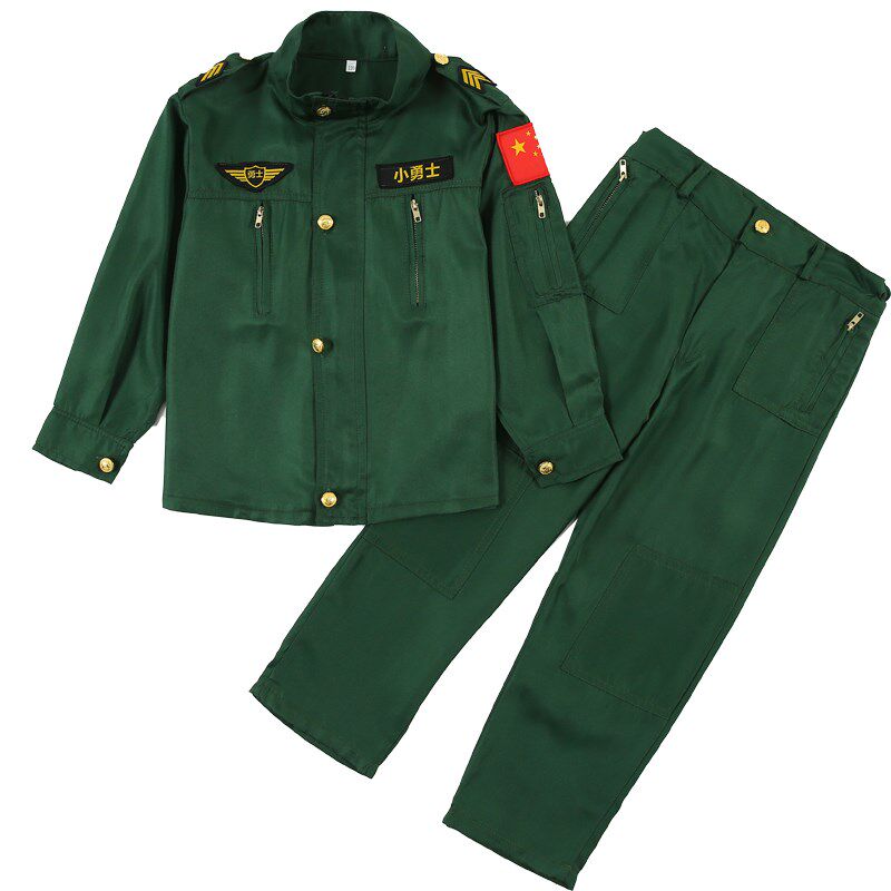 儿童小小飞行员服表演服小勇士航空兵服装大合唱服飞行员航天服装