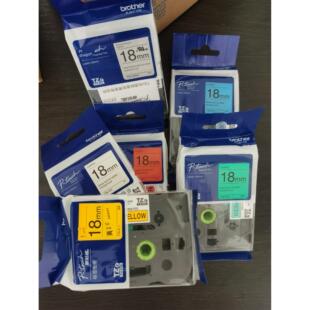 Sm941强力胶粘 345 兄弟原厂兄弟标签机色带18mm打印纸tz241 641