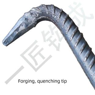 开井盖撬棍撬棍上拉盖钩7型人孔盖螺丝刀钩人孔盖工具撬棍人孔盖