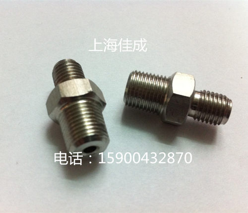 不锈钢外丝直通 变径外丝 压力表接头1分1/8转M8X1M12M14M16X1.5