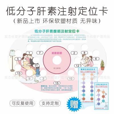 印刷皮下轮换注射定位卡