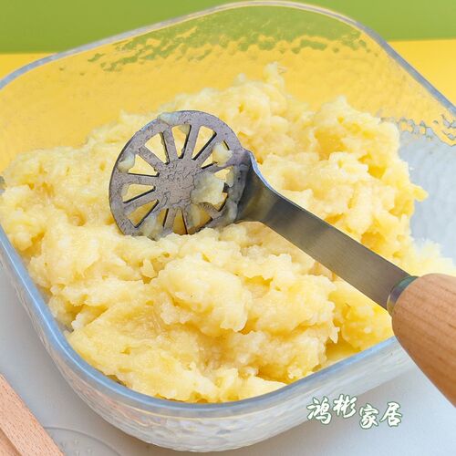 土豆压泥器胖墩手柄捣泥器加厚不锈钢压泥器土豆泥紫薯泥压泥神器