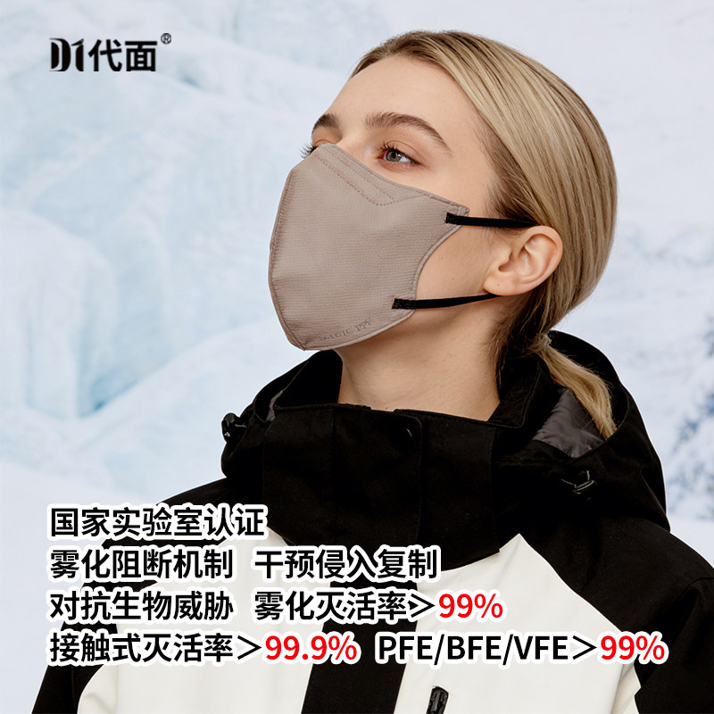 N99代面双防呼吸器国际版（雾化阻断机制）抗病毒、强驻电隔离