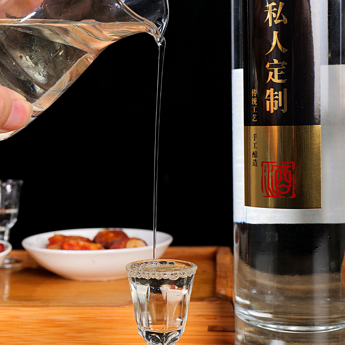 港猫A2私人定制固态纯粮口粮浓香高档绵柔口感42/52度商务宴500ml
