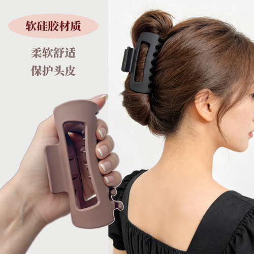 LOBABA软硅胶抓夹盘发发夹鲨鱼夹